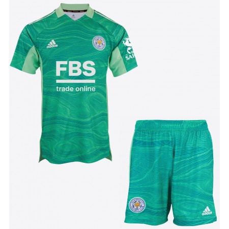 Leicester City Doelman Voetbaltenues Kind Uit 2021/22 - SS (+ Korte broeken) 